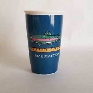 Cypress Home Funny Fish Travel Mug